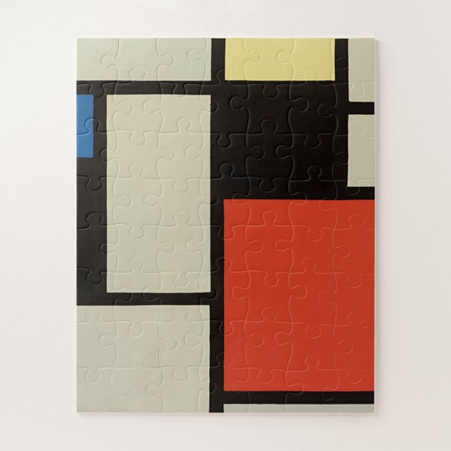 Mondrian Composition Modern Abstract Painting Art Jigsaw Puzzle (Vertical)