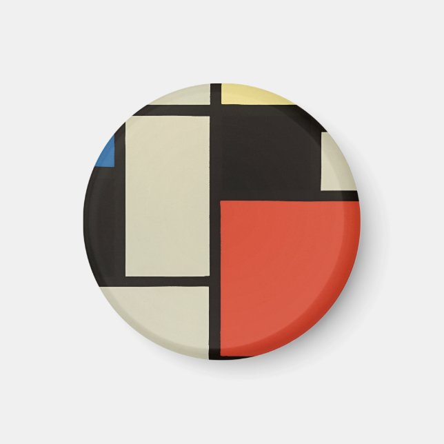 Mondrian Composition Modern Abstract Painting Art Magnet (Front)