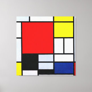 MONDRIAN - COMPOSITION WITH LARGE RED PLANE - 1921 CANVAS PRINT