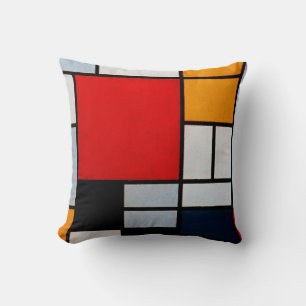 Mondrian - Composition with Large Red Plane Cushion
