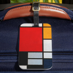 Mondrian - Composition with Large Red Plane Luggage Tag
