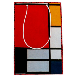 Mondrian - Composition with large red plane Medium Gift Bag
