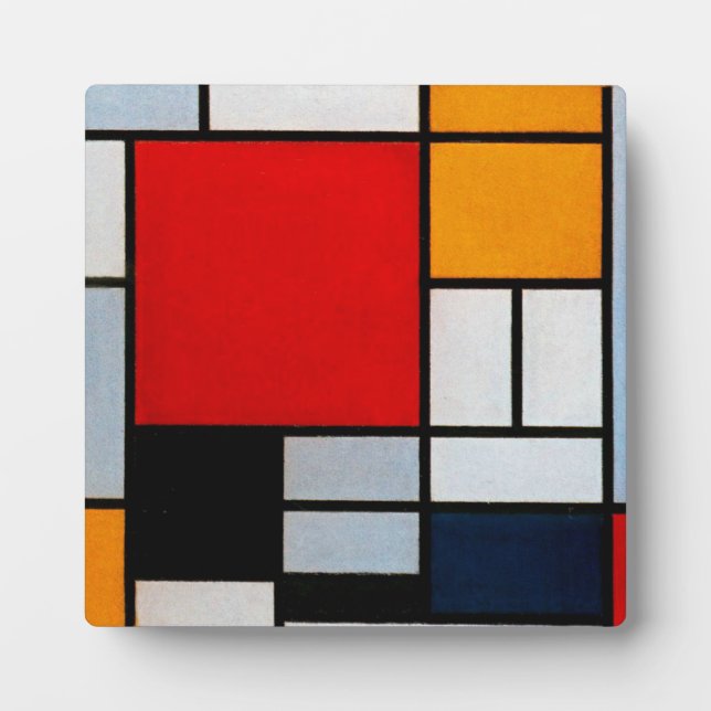 Mondrian - Composition with Large Red Plane Plaque (Front)