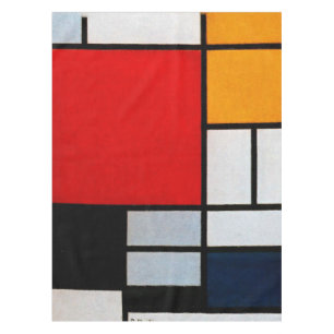 Mondrian - Composition with Large Red Plane Tablecloth