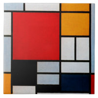 Mondrian - Composition with Large Red Plane