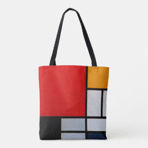 Mondrian - Composition with large red plane Tote Bag