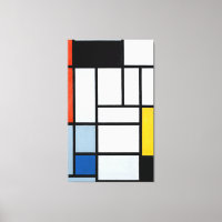 MONDRIAN - COMPOSITION WITH RED, BLACK, YELLOW -