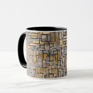 Mondrian Cubist Transition Art Morphing Mug