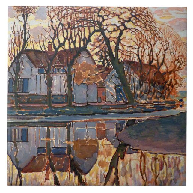 Mondrian - Farm near Duivendrecht Tile (Front)