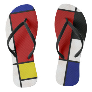 Mondrian Flip Flops