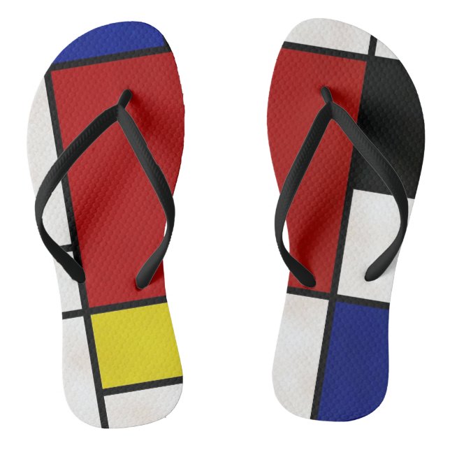 Mondrian Flip Flops (Footbed)