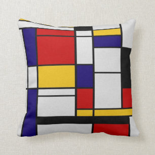 Mondrian Geometry Cushion