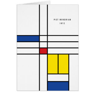 Mondrian II Minimalist De Stijl Modern Art Custom