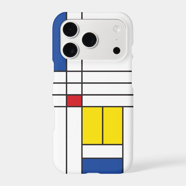 Mondrian II Minimalist De Stijl Modern Art Design (Back)