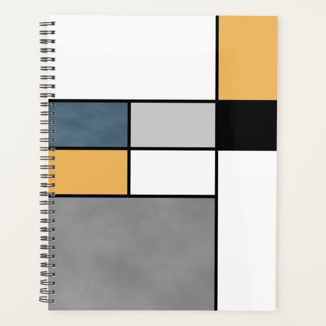Mondrian inspiration planner (Front)