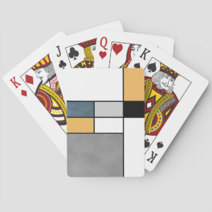 Mondrian inspiration playing cards