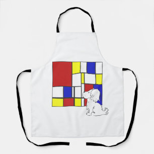 Mondrian Inspired Chamomile Apron