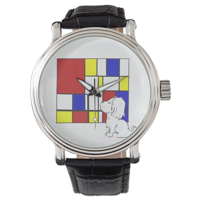 Mondrian Inspired Chamomile Watch (Front)