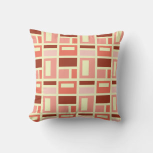 MONDRIAN INSPIRED - CORAL CUSHION