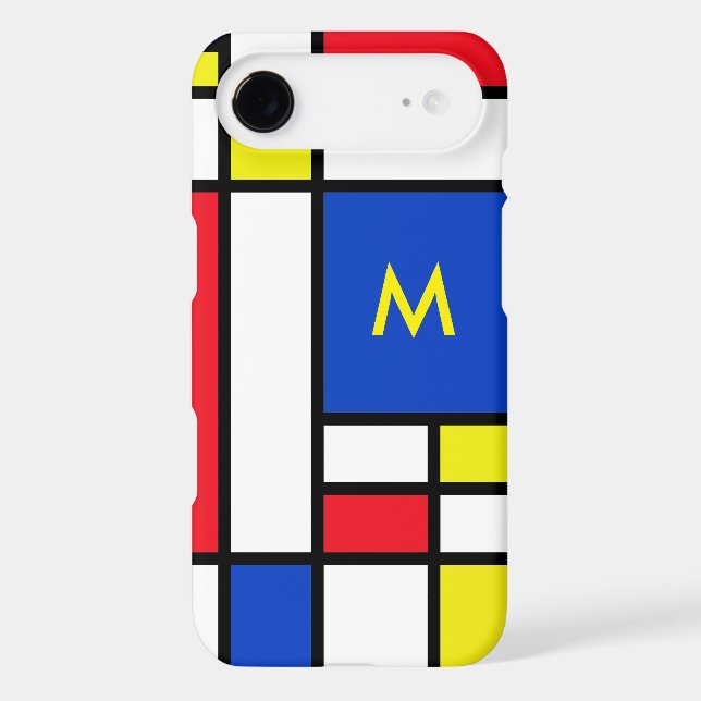 Mondrian Inspired Geometrical Design Abstract Art Case-Mate iPhone Case (Back)