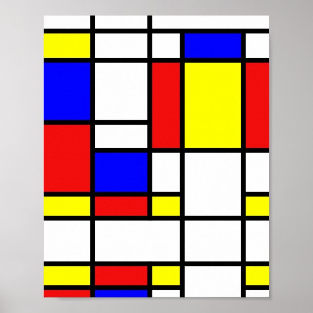 Mondrian inspired poster (Front)