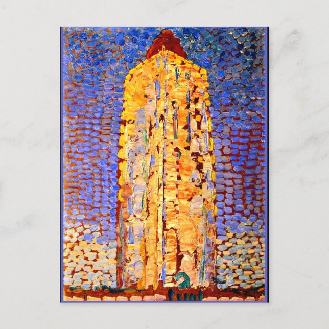 Mondrian - Lighthouse at Westkapelle Postcard (Front)