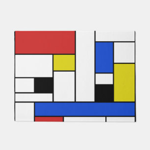 Mondrian Lines Door Mat