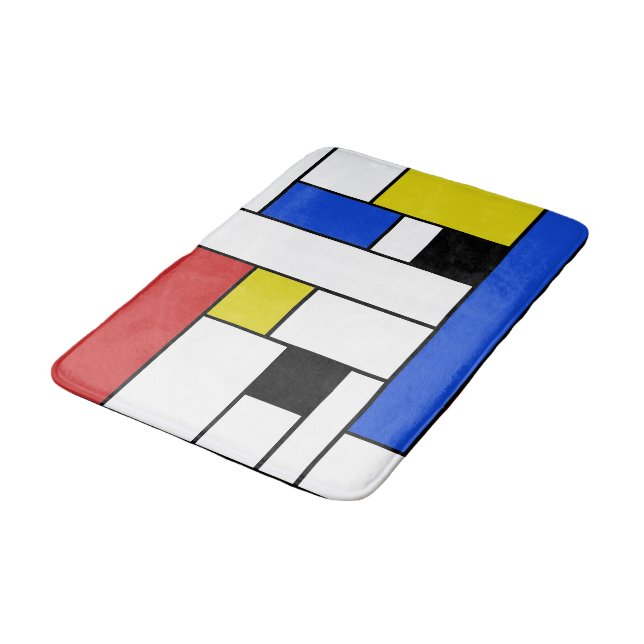Mondrian Lines Medium Bath Mat (Angled)