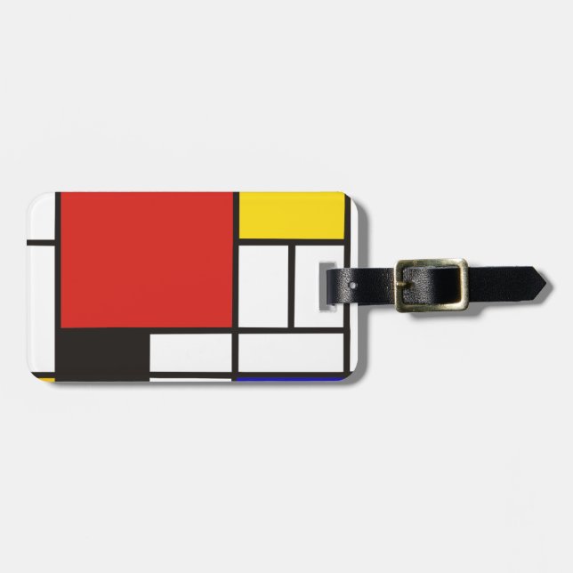 Mondrian Luggage Tag (Front Horizontal)