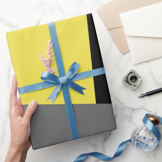 Mondrian Mania Retro  Wrapping Paper (Gifting)