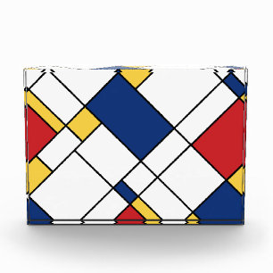 Mondrian Minimalist Abstract Art Composition Photo Block