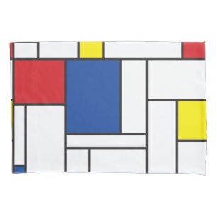 Mondrian Minimalist De Stijl Modern Art Custom Pillowcase