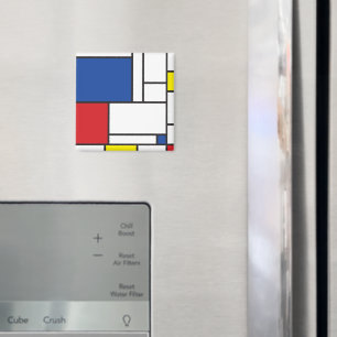 Mondrian Minimalist De Stijl Modern Art Design Magnet