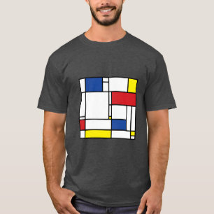 Mondrian Minimalist De Stijl Modern Art fatfatin g T-Shirt
