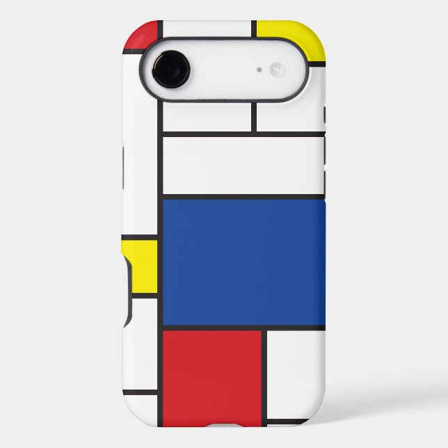 Mondrian Minimalist Geometric De Stijl Modern Art (Back)