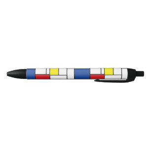 Mondrian Minimalist Geometric De Stijl Modern Art Black Ink Pen