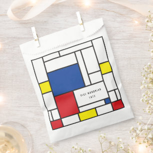 Mondrian Minimalist Geometric De Stijl Modern Art Favour Bags