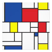 Mondrian Minimalist Geometric De Stijl Modern Art