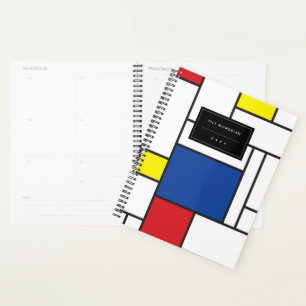 Mondrian Minimalist Geometric De Stijl Modern Art Planner