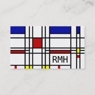 Mondrian Modern Art Business Card
