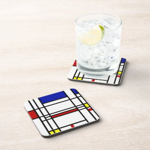 Mondrian Modern Art Coaster