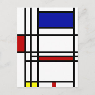 Mondrian Modern Art Postcard