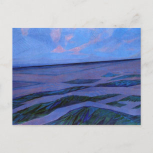 Mondrian painting, Dune Landscape Postcard