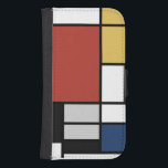 Mondrian Painting Red Plane Yellow Black Grey Blue Samsung S4 Wallet Case<br><div class="desc">Composition with Large Red Plane, Yellow, Black, Grey, and Blue Piet Mondrian began to create the definitive abstract paintings in the 1920s for which he is best known for. He kept his palette limited to white, black, and grey in addition to the three primary colours, red, yellow, and blue. His...</div>