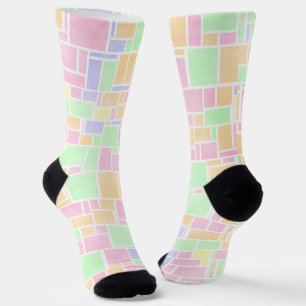 Mondrian Pastel Socks