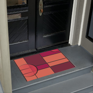 Mondrian & red doormat