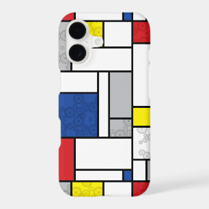 Mondrian Retro Circles Minimalist De Stijl Mod Art