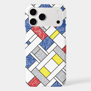 Mondrian Scribbles Minimalist De Stijl Modern Art
