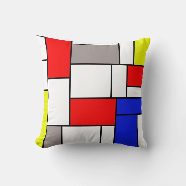 Mondrian style cushion (Front)