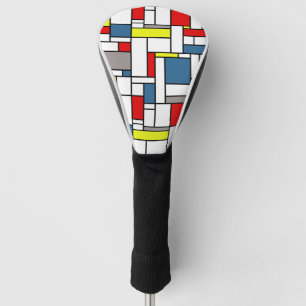 Mondrian style design golf head cover